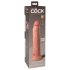 King Cock Elite 9 - pripenjalni, realistični dildo (23 cm) - naravni 