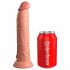 King Cock Elite 9 - pripenjalni, realistični dildo (23 cm) - naravni 