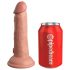 King Cock Elite 6 - pripenjalni, realistični dildo (15 cm) - naravni 