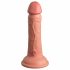 King Cock Elite 6 - pripenjalni, realistični dildo (15 cm) - temno naraven 