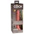 King Cock Elite 7 - radijsko krmiljen vibrator (18 cm) - naravni 