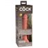 King Cock Elite 7 - radijsko krmiljen vibrator (18 cm) - naravni 