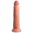 King Cock Elite 9 - sesalni vibracijski dildo 23cm - naravno