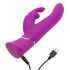 Happyrabbit Power Motion - vodoodporen vibrator s potisnim mehanizmom za polnjenje (vijolična) 