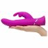 Happyrabbit Power Motion - vodoodporen vibrator s potisnim mehanizmom za polnjenje (vijolična) 