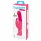 Happyrabbit Dual Density - vodoodporen vibrator na baterije s paličico (roza) 