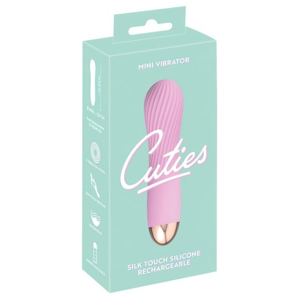 Cuties Mini - Spiralni vibrator z možnostjo polnjenja, vodoodporen (roza) 