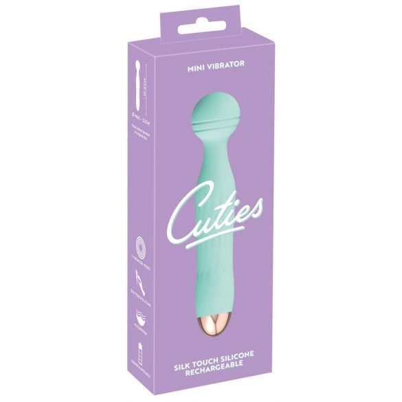 Cuties Mini Wand - masažni vibrator, vodoodporen, z možnostjo polnjenja (zelen) 