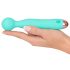 Cuties Mini Wand - masažni vibrator, vodoodporen, z možnostjo polnjenja (zelen) 