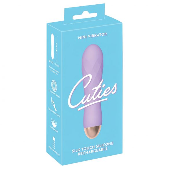 Cuties Mini - Vodoodporen mrežast vibrator na baterije (vijolična) 