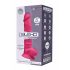 Silexd 8 - prilagodljiv vibrator za moda, ki se prilagaja - 20 cm (roza) 