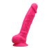 Silexd 8 - prilagodljiv vibrator za moda, ki se prilagaja - 20 cm (roza) 