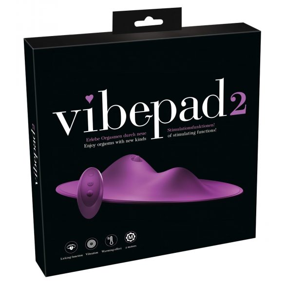 VibePad 2 - vibrator za lizanje blazine z radijskim upravljanjem, ki ga je mogoče polniti (vijolična) 