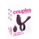 Couples Choice - obroček za penis z radijskim upravljanjem za polnjenje (vijolična) 