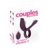 Couples Choice - obroček za penis z radijskim upravljanjem za polnjenje (vijolična) 