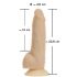 Naked Addiction Rotating 7 - brezžični vrtljivi vibrator (18 cm) - naravni 