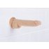 Naked Addiction Thrusting 9 - brezžični, radijsko vodeni vibrator za potiskanje - naravni (23cm) 