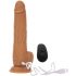 Naked Addiction Thrusting 9 - brezžični, radijsko vodeni vibrator za potiskanje - temen (23cm) 