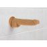 Naked Addiction Thrusting 9 - brezžični, radijsko vodeni vibrator za potiskanje - temen (23cm) 