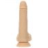 Naked Addiction Thrusting 7,5 - baterijski, potiskajoči vibrator (19 cm) - naraven