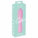 Cuties Mini 3 - Vodoodporen vibrator z rebri (roza) 