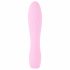 Cuties Mini 3 - Vodoodporen vibrator z rebri (roza) 