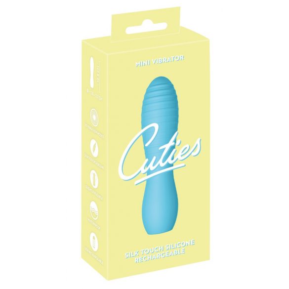 Cuties Mini 3 - Vodoodporen, zložljiv vibrator na baterije (turkizna) 