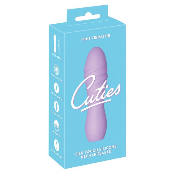 Cuties Mini 3 - Spiralni vibrator z možnostjo polnjenja, vodoodporen (vijolična) 