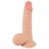 Nature Skin - Dildo s kožo - 19 cm (naravni) 