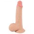 Nature Skin - Dildo s kožo - 19 cm (naravni) 