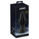 ANOS - super mehak analni dildo z rebri - 7 cm (črn) 