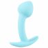 Cuties Mini Butt Plug - silikonski analni dildo - modri (2,6 cm) 