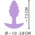 Cuties Mini Butt Plug - silikonski analni dildo - vijoličen (2,8 cm) 