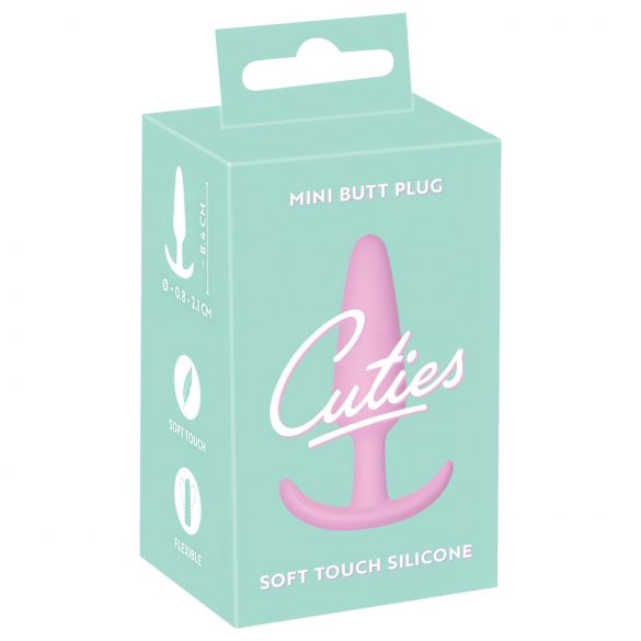 Cuties Mini Butt Plug - silikonski analni čep - roza (2,1 cm)