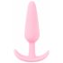 Cuties Mini Butt Plug - silikonski analni dildo - roza (2,1cm) 