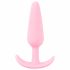 Cuties Mini Butt Plug - silikonski analni dildo - roza (2,1cm) 