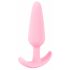 Cuties Mini Butt Plug - silikonski analni dildo - roza (2,1cm) 