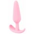 Cuties Mini Butt Plug - silikonski analni dildo - roza (2,1cm) 