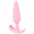 Cuties Mini Butt Plug - silikonski analni dildo - roza (2,1cm) 