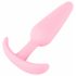 Cuties Mini Butt Plug - silikonski analni dildo - roza (2,1cm) 