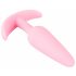 Cuties Mini Butt Plug - silikonski analni dildo - roza (2,1cm) 