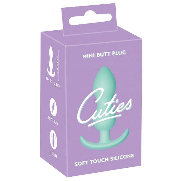 Cuties Mini Butt Plug - silikonski analni dildo - meta (2,3 cm) 