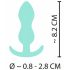 Cuties Mini Butt Plug - silikonski analni dildo - meta (2,3 cm) 