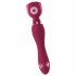 You2Toys Rosenrot - masažni vibrator z vrtnico za polnjenje (rdeč) 