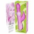 SMILE Pearly Rabbit - biserni vibrator (roza) 