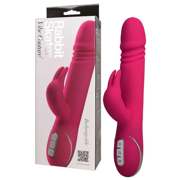 Vibe Couture Rabbit Skater - zajčji šok vibrator (roza) 