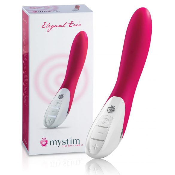 mystim Elegant Eric - vibrator z dvojnim motorjem (roza) 