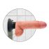 King Cock 7 Prilagodljiv, testisni, vpenjalni dildo (18 cm) - naravni 