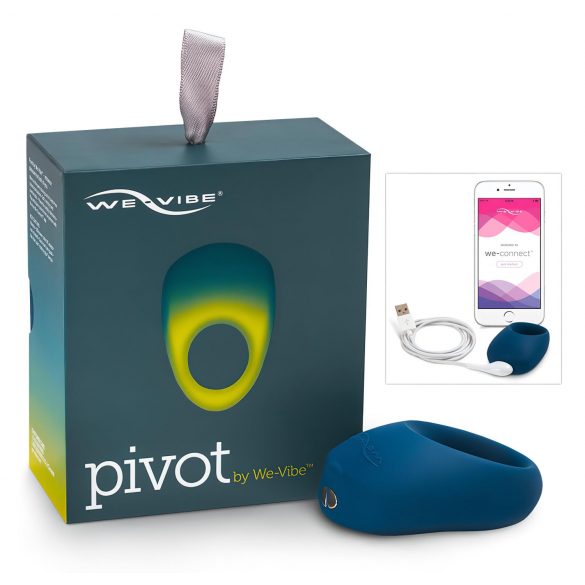 We-Vibe Pivot - vibracijski obroček za penis z možnostjo polnjenja (polnočno modra) 