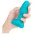 b-Vibe Rimming - rotirajoči analni vibrator z biseri (turkizni) 